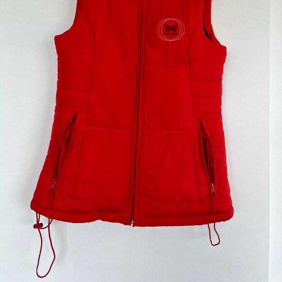 Manguun Orange/red Puff Vest - Picture 2 of 5